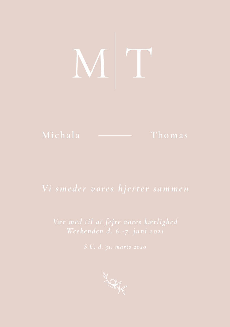 Invitationer - Michala & Thomas